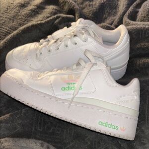 Adidas White Platform Sneakers